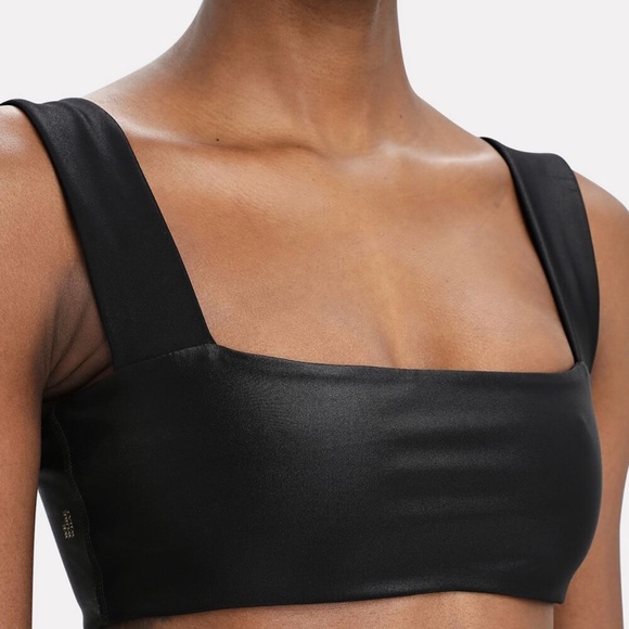 WeWoreWhat Tops - WeWoreWhat Bandeau Bra Top Medium Black Athletic Athleisure Activewear Stretch
